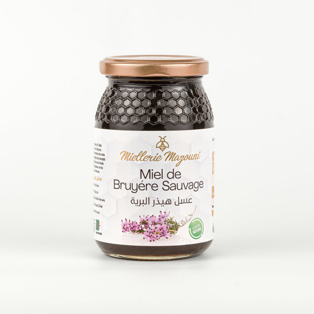 Pot de Miel de Bruyère Sauvage pur – Miellerie Mazouni