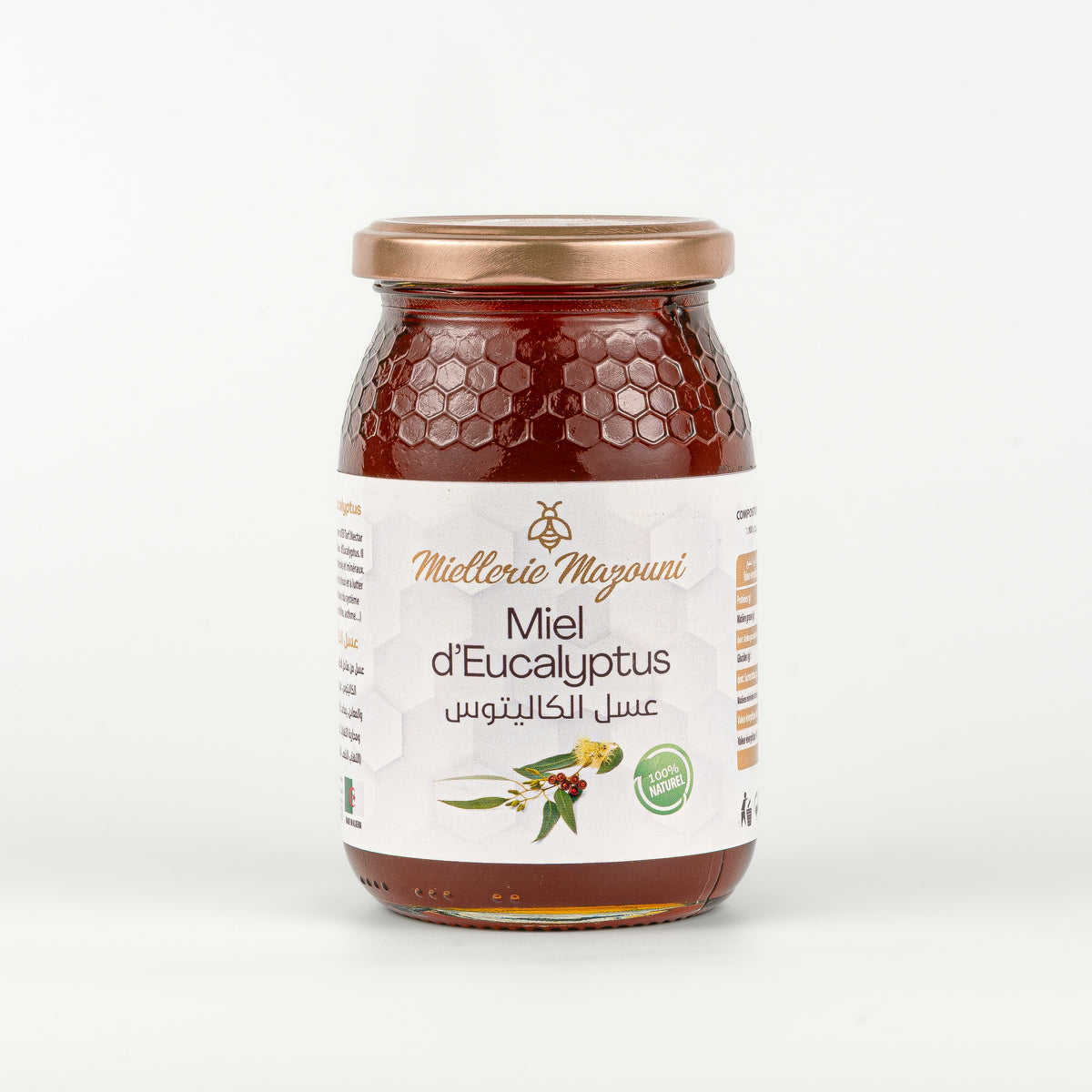 Miel d'Eucalyptus, parfum frais et légèrement mentholé – Miellerie Mazouni
