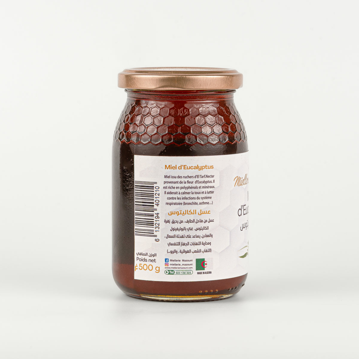 Miel d'Eucalyptus récolté à Béni Messous et El Tarf