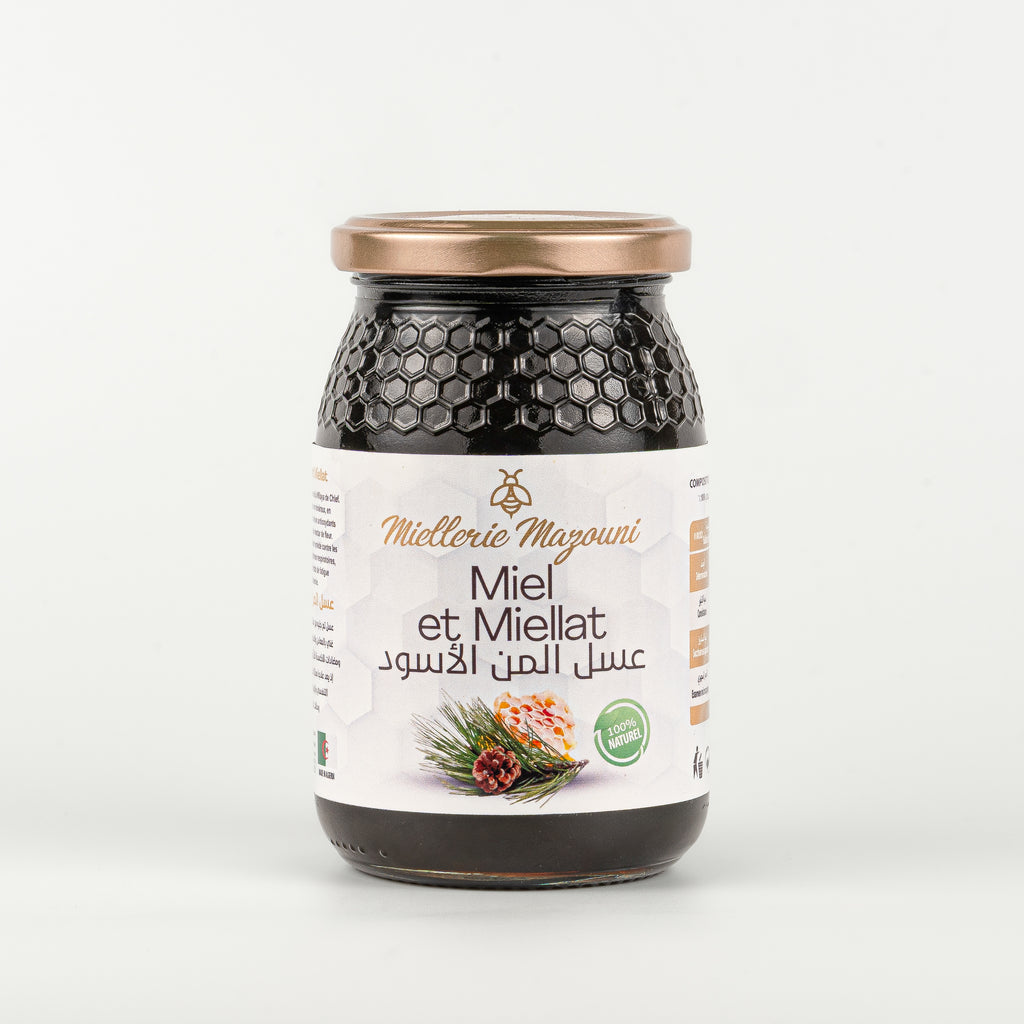 Pot de Miel et Miellat pur – Miellerie Mazouni