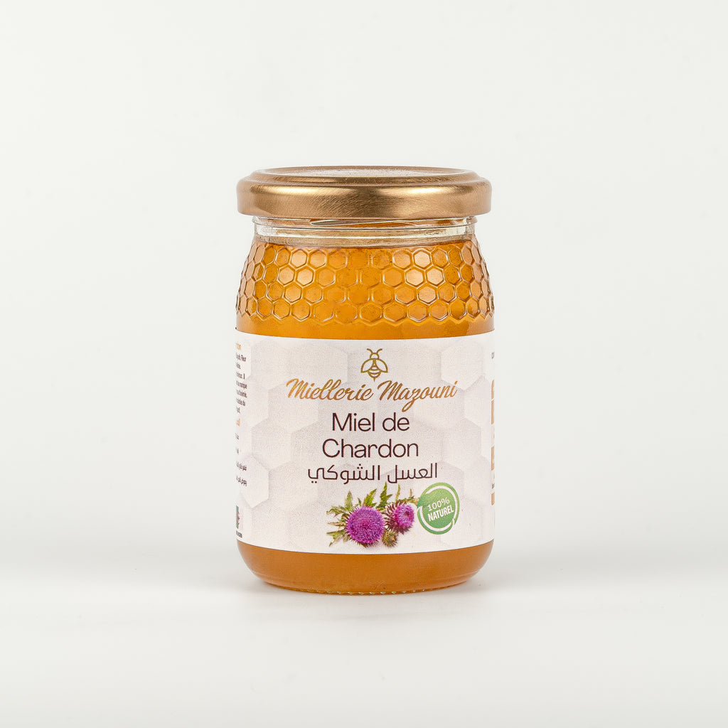 Miel de Chardon, issu du Chardon-Marie – Miellerie Mazouni