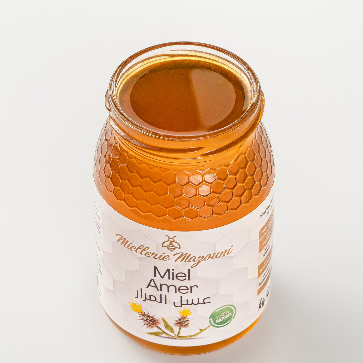 Pot de Miel Amer pur – Miellerie Mazouni, miel d'Algérie