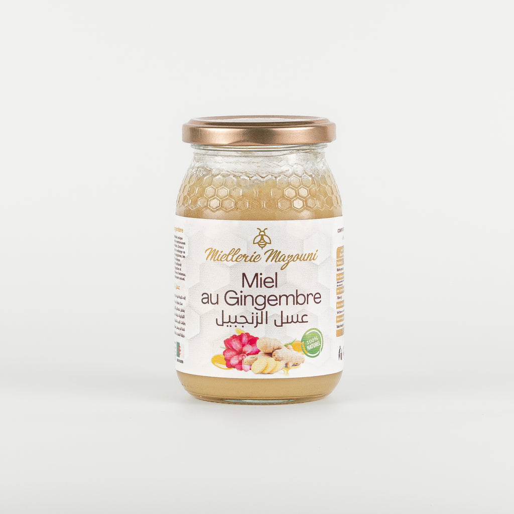 Pot de Miel au Gingembre – Miellerie Mazouni