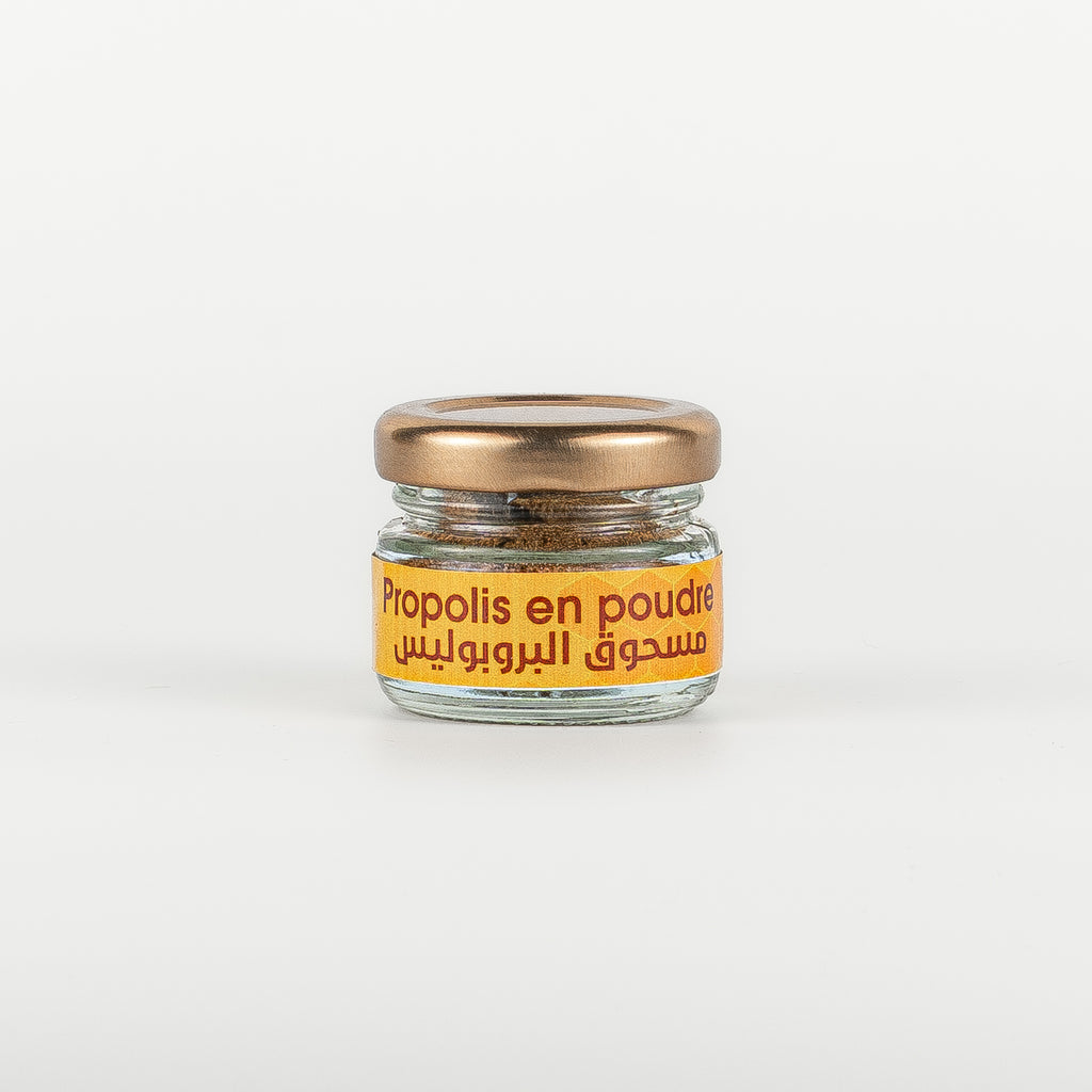 Propolis en Poudre 10g – Miellerie Mazouni, produit de la ruche