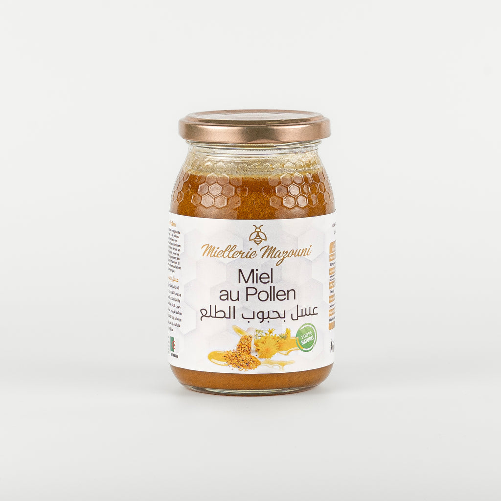 Pot de Miel au Pollen – Miellerie Mazouni
