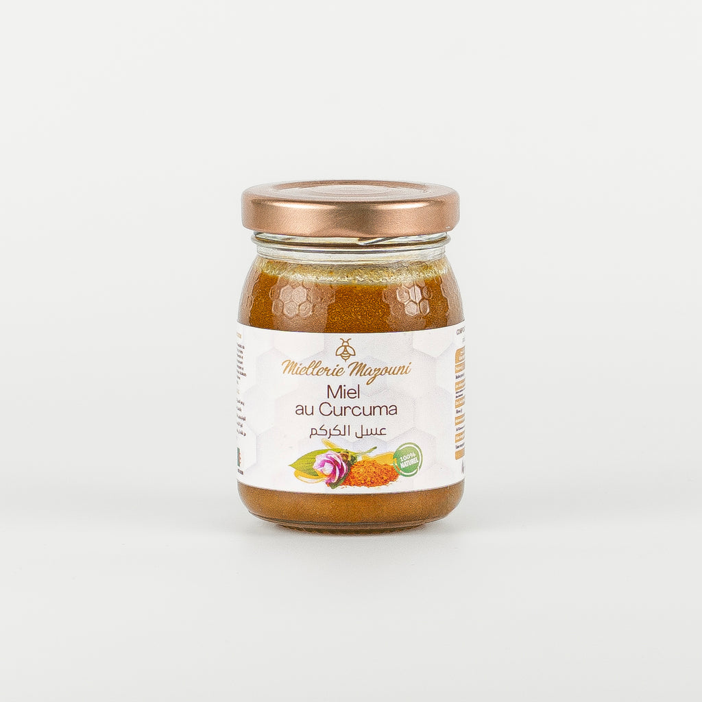 Miel au Curcuma, goût chaleureux et légèrement épicé