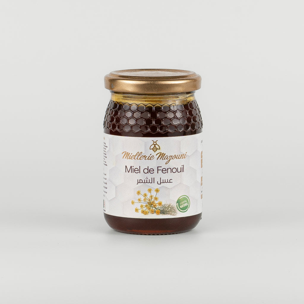 Miel de Fenouil, issu des fleurs de Foeniculum Vulgare – Miellerie Mazouni