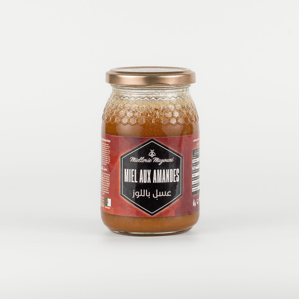 Pot de Miel aux Amandes – Miellerie Mazouni