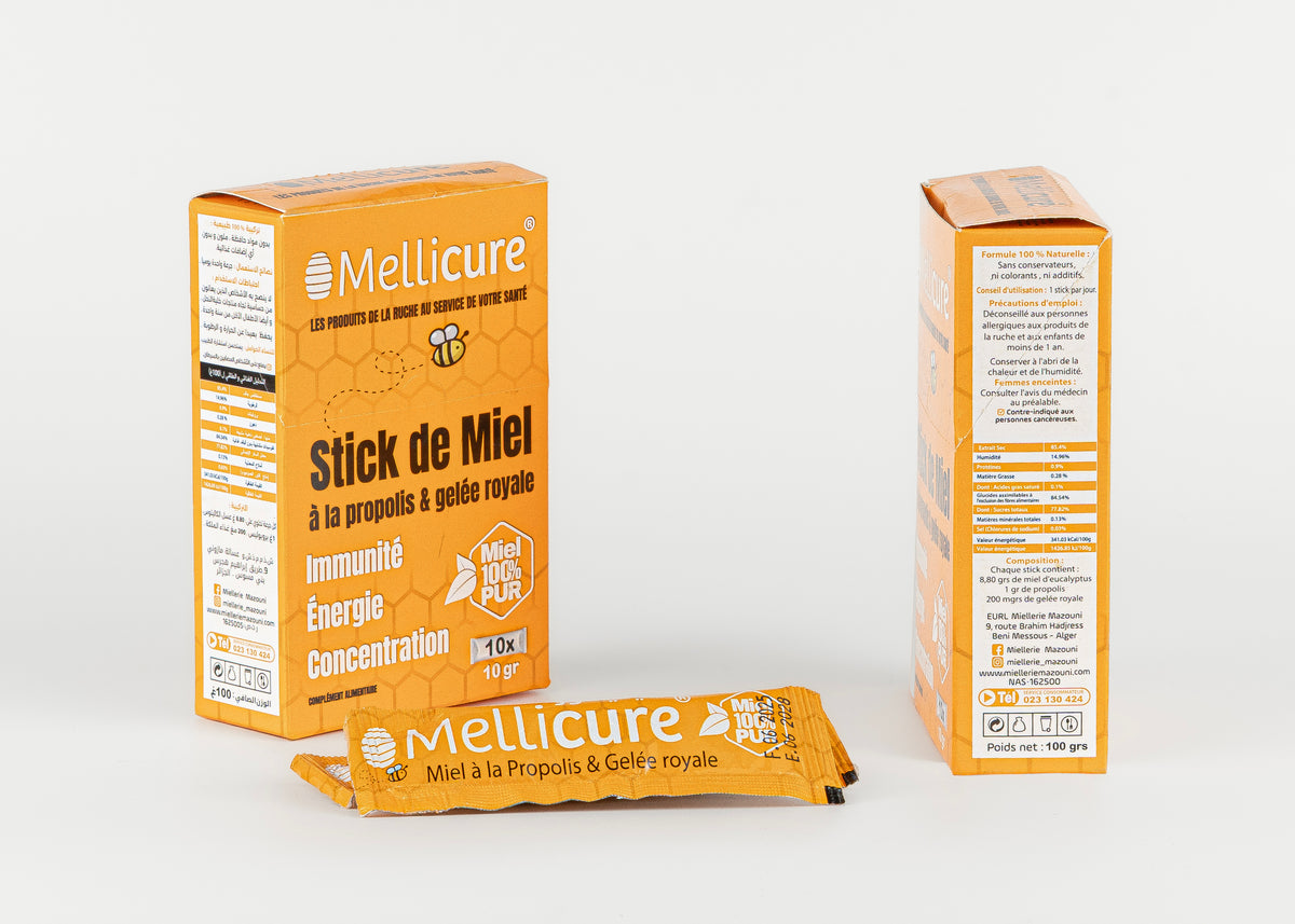 Stick de Miel à la Propolis & Gelée Royale – Miellerie Mazouni
