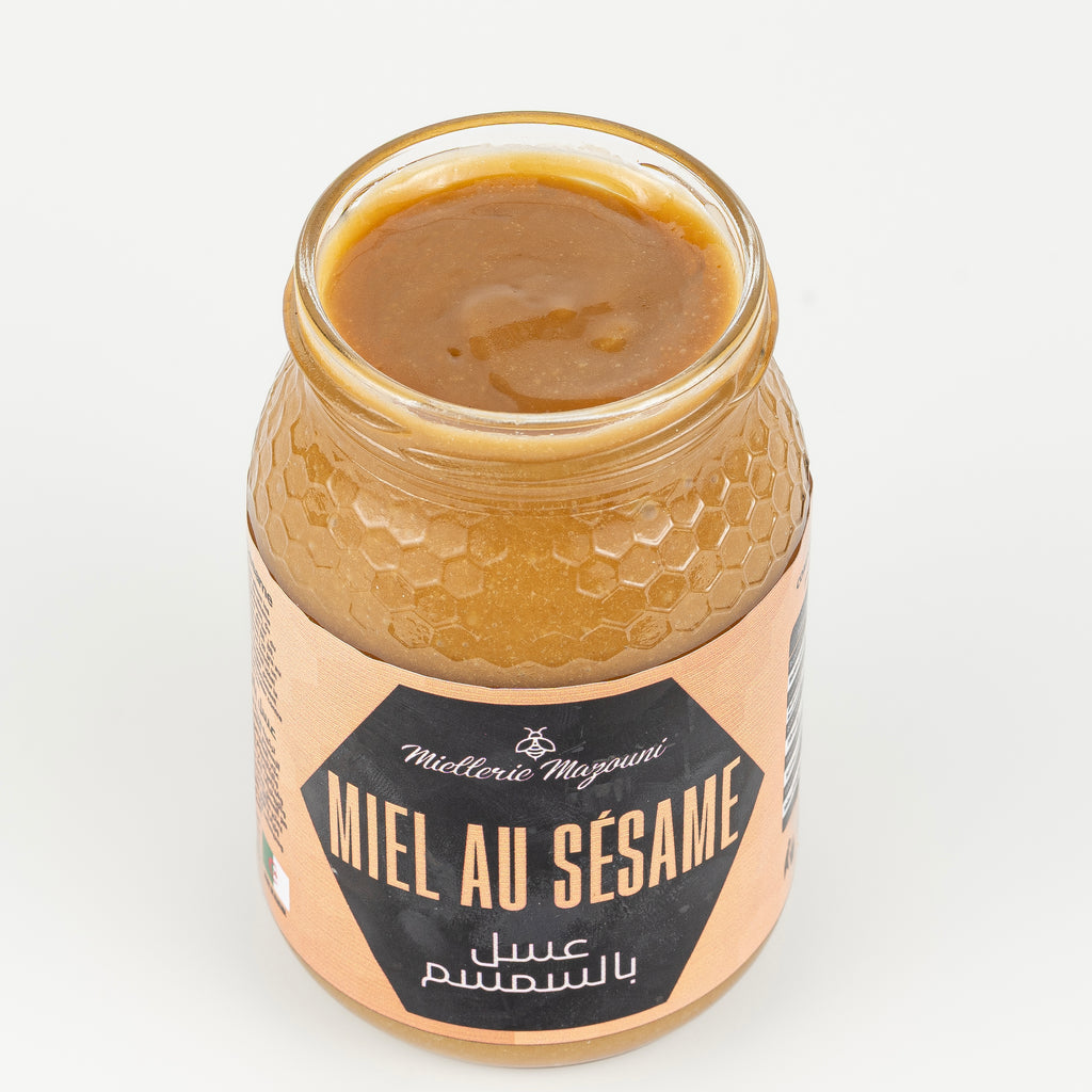 Pot de Miel au Sésame – Miellerie Mazouni