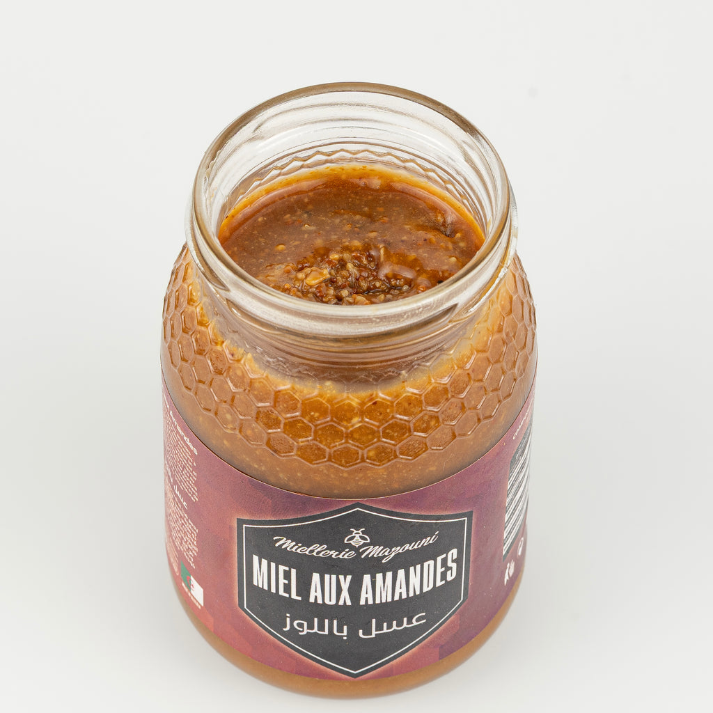 Pot de Miel aux Amandes – Miellerie Mazouni