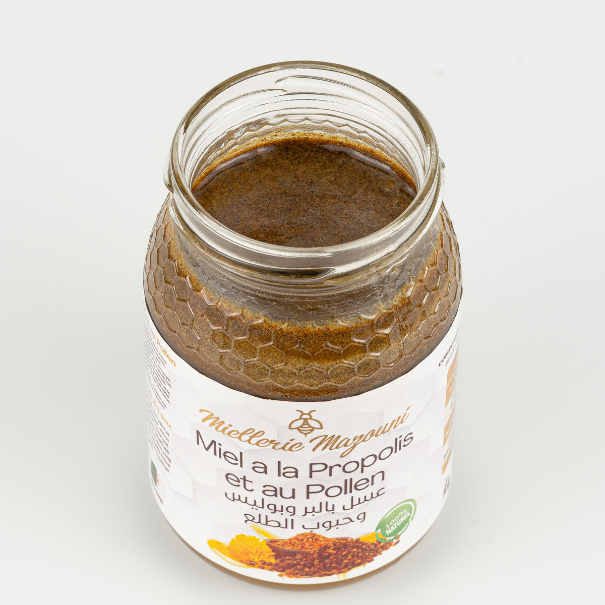 Pot de Miel à la Propolis et au Pollen – Miellerie Mazouni