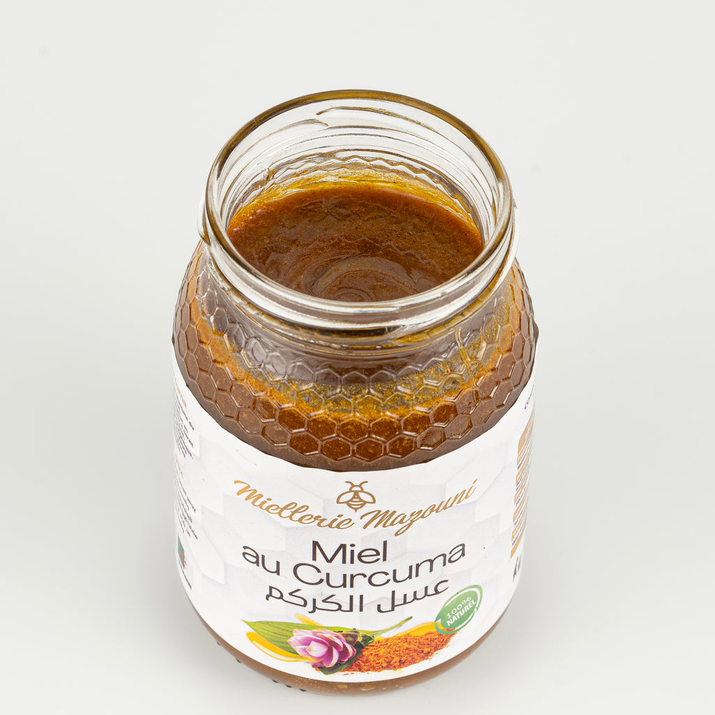 Pot de Miel au Curcuma – Miellerie Mazouni