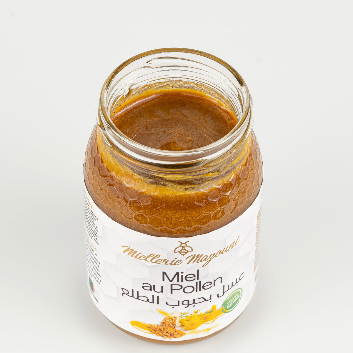 Pot de Miel au Pollen – Miellerie Mazouni