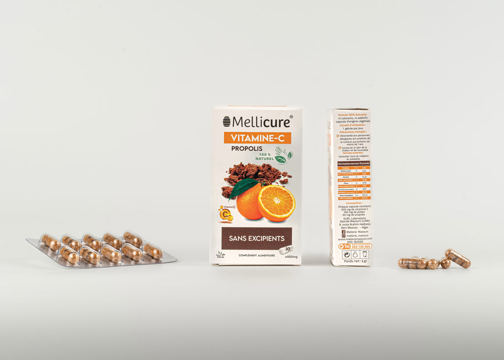 Gélules Propolis Vitamine C – Miellerie Mazouni