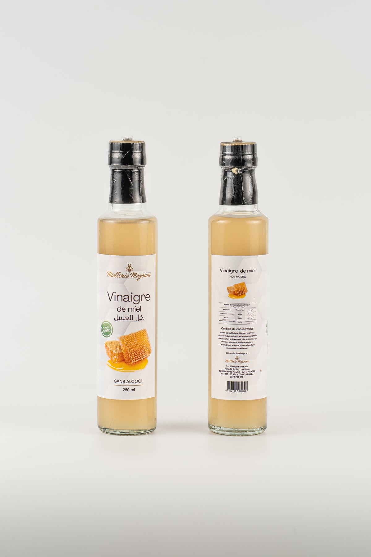 Vinaigre de Miel naturel fermenté – Miellerie Mazouni